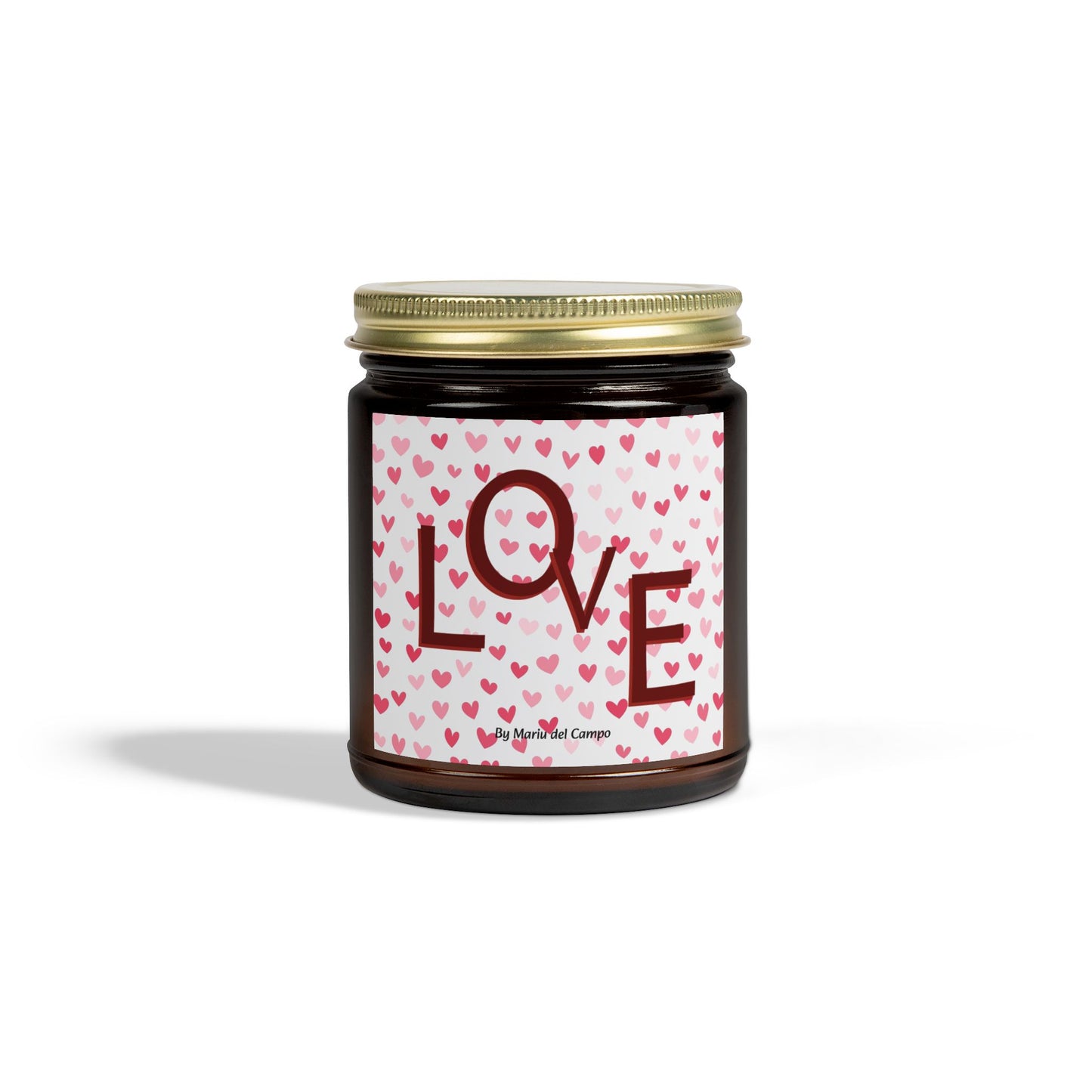 Scented Coconut Apricot Candles (4oz, 9oz) by Mariu del Campo.