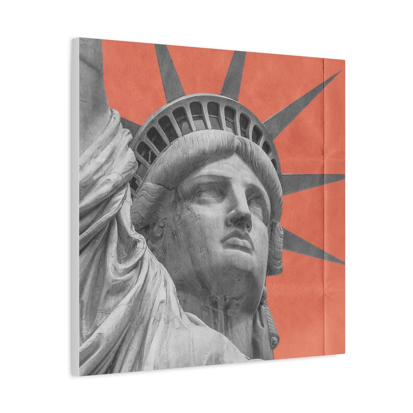 Canvas Matte featuring the iconic Liberty Statue by Mariu del Campo.