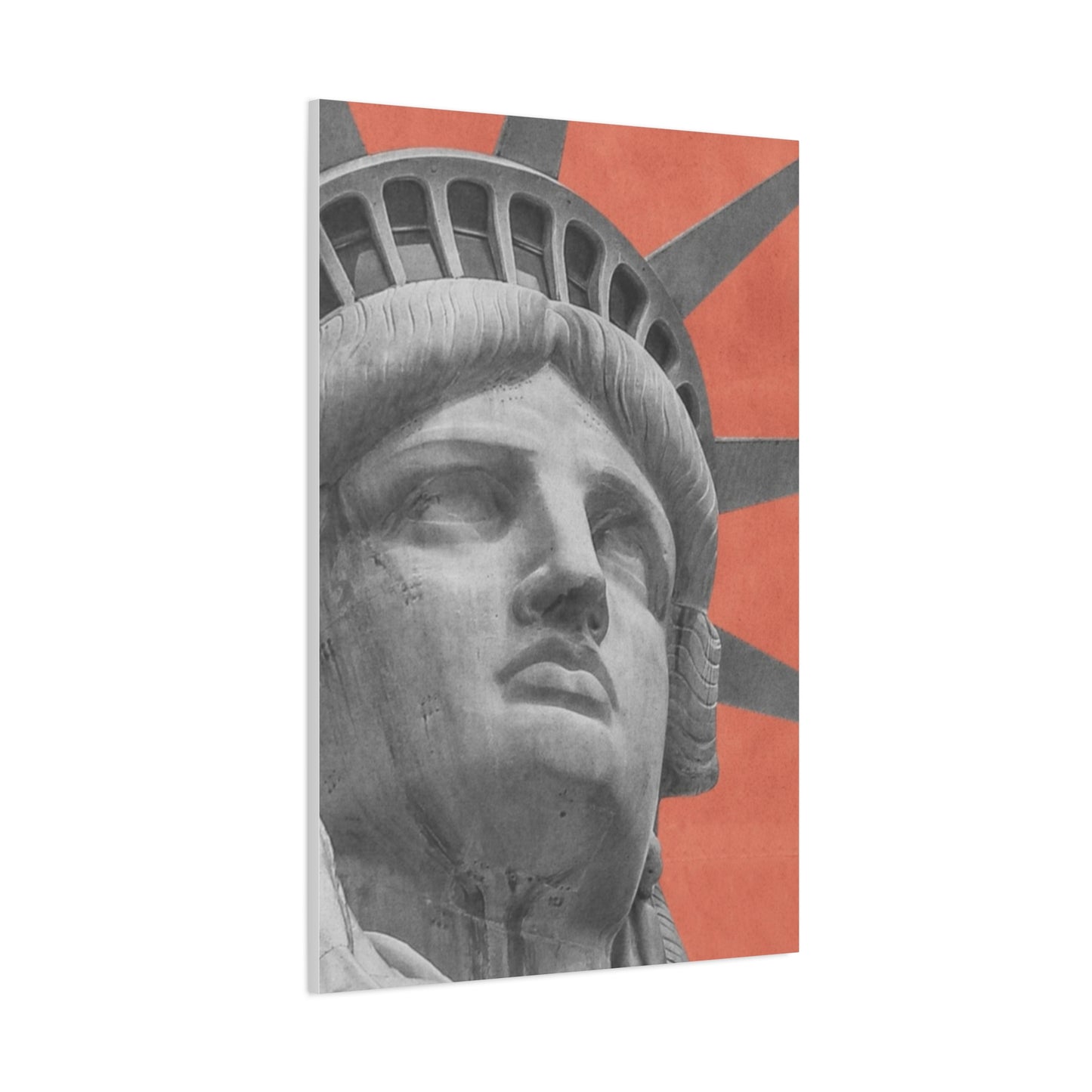 Canvas Matte featuring the iconic Liberty Statue by Mariu del Campo.
