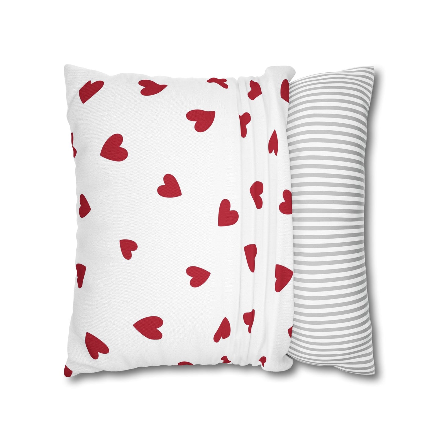 Pillowcase Spun Polyester Square heart by Mariu del Campo.