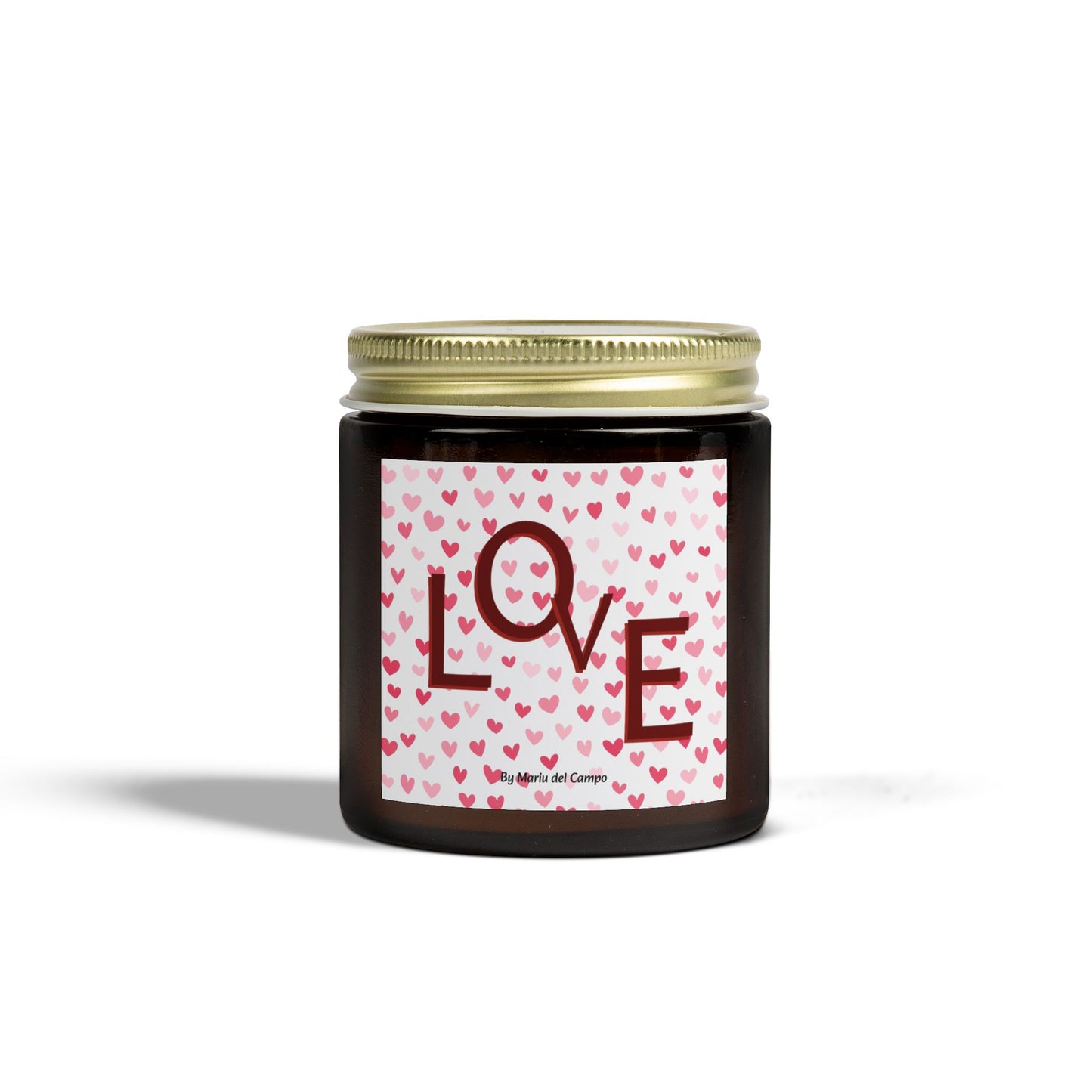 Scented Coconut Apricot Candles (4oz, 9oz) by Mariu del Campo.