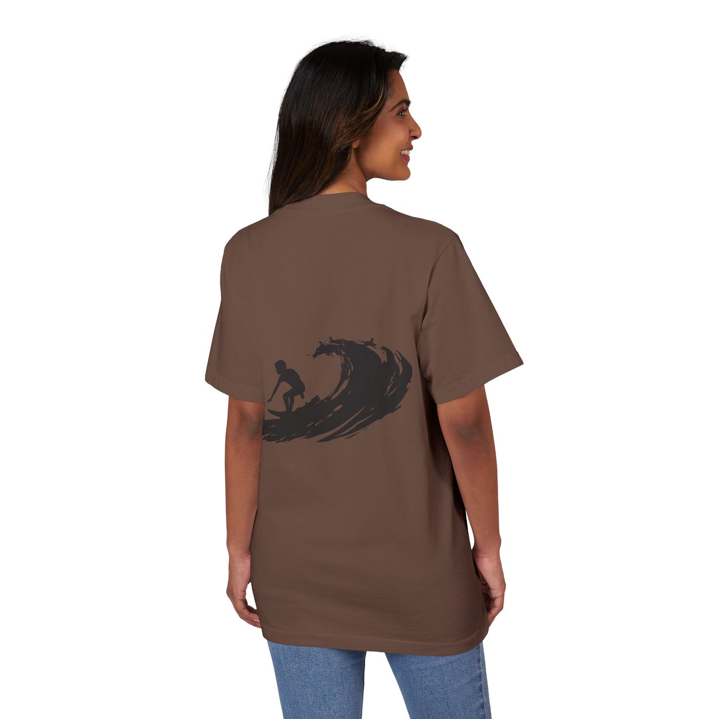 T-Shirt Surfing Wave Unisex by Mariu del Campo.