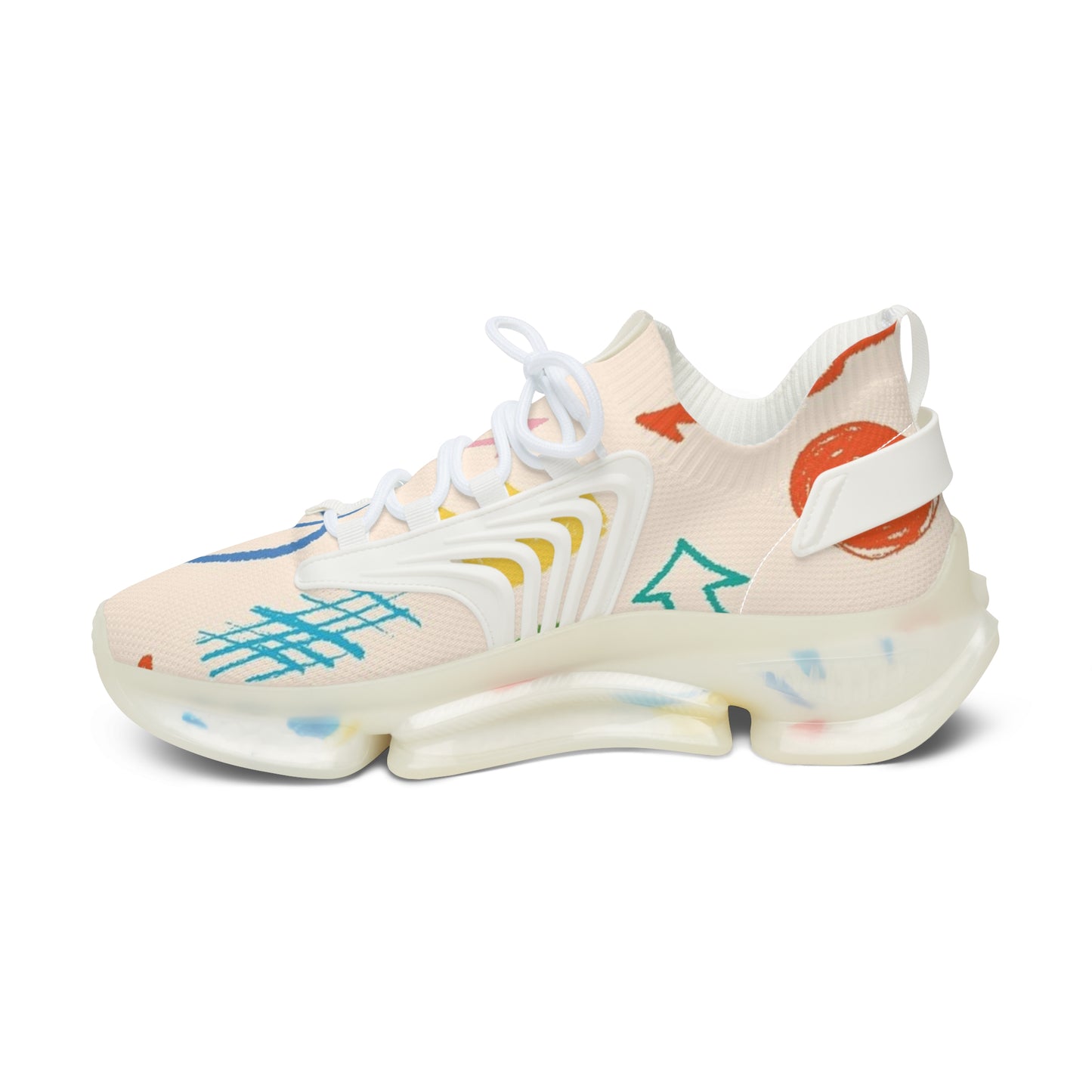 Sneakers Women's Mesh symbols by Mariu del Campo.