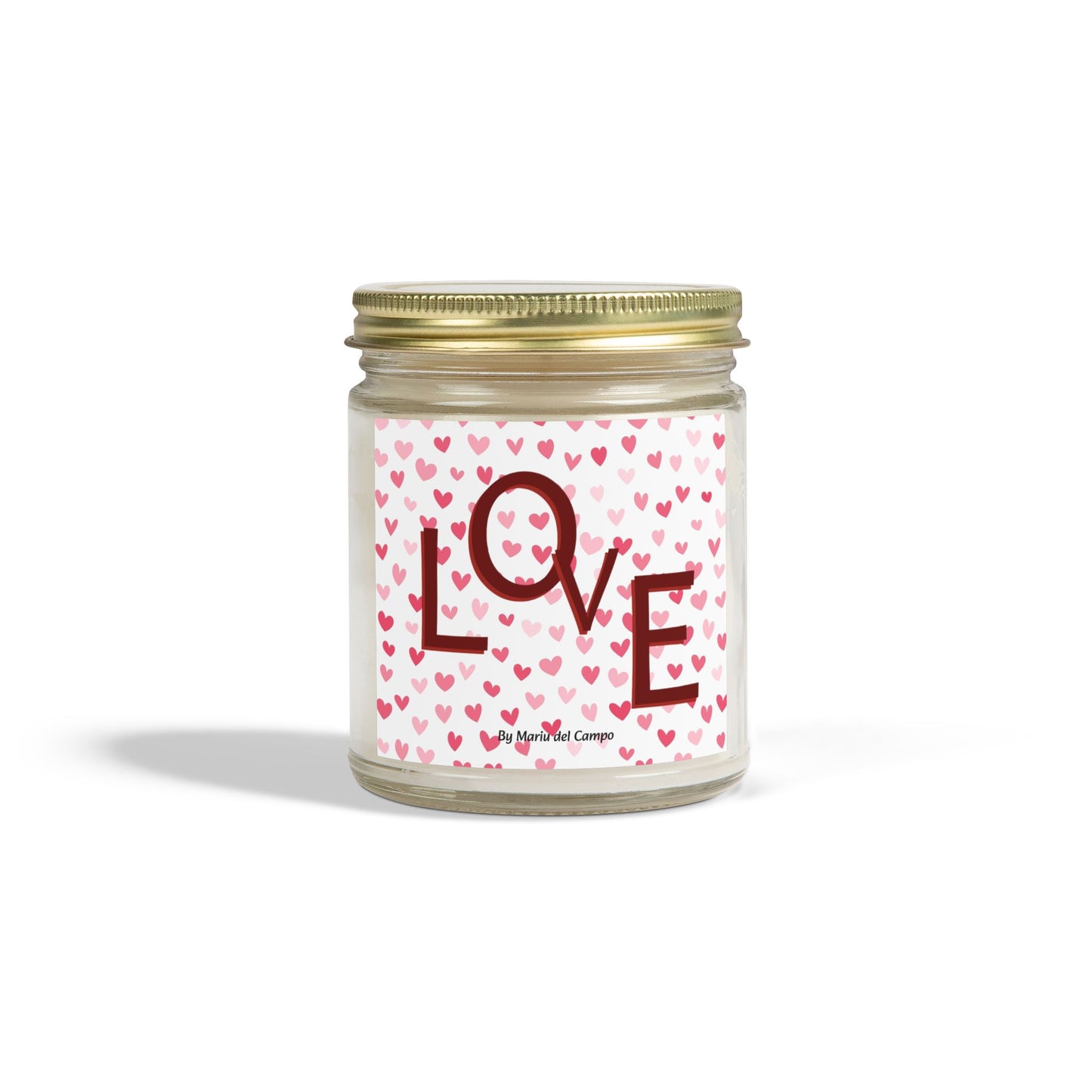 Scented Coconut Apricot Candles (4oz, 9oz) by Mariu del Campo.