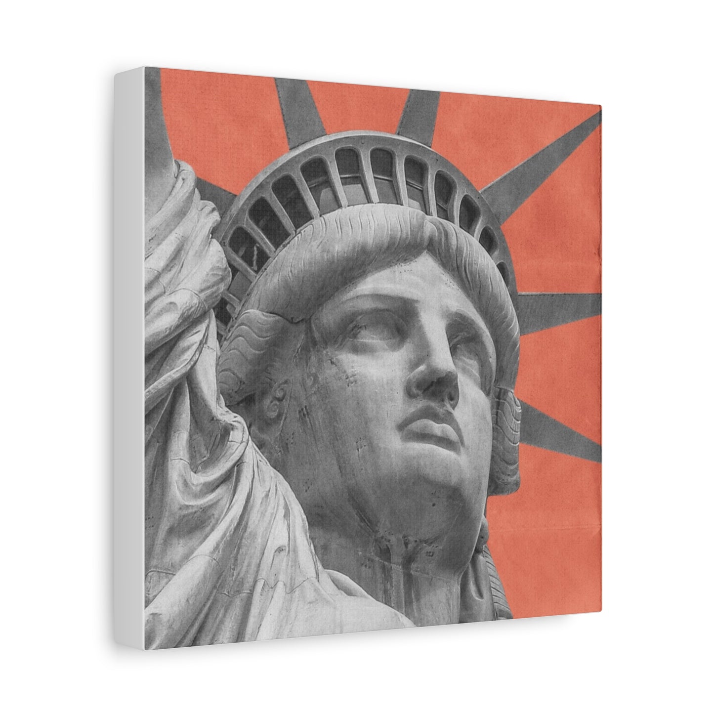 Canvas Matte featuring the iconic Liberty Statue by Mariu del Campo.
