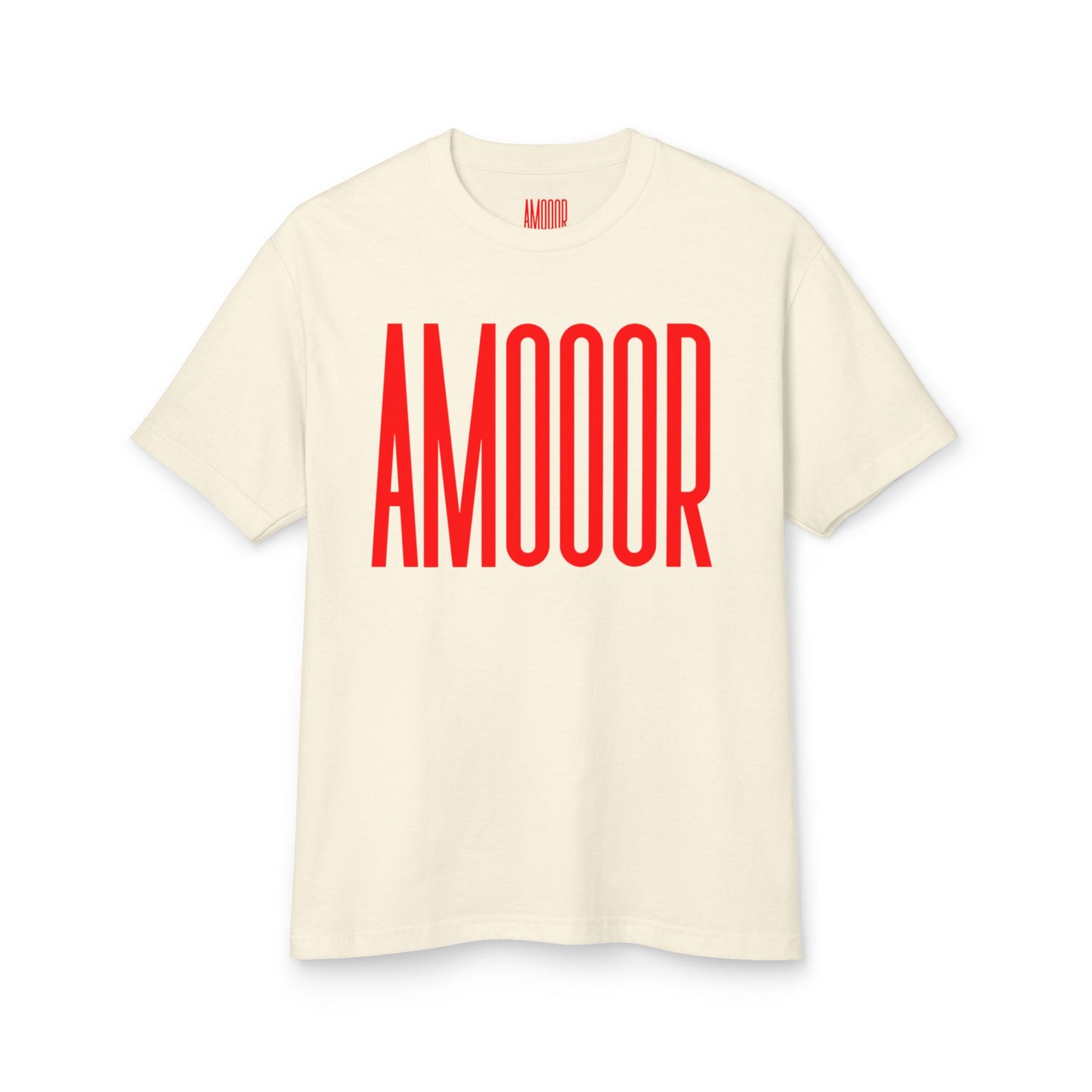 T-Shirt AMOOOR Unisex Heavyweight Cotton Tee by Mariu del Campo.