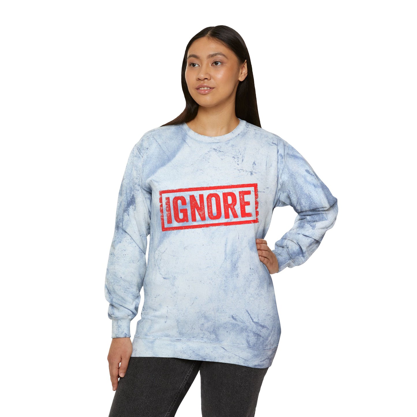 Sweatshirt Unisex Color Blast Crewneck ignore by Mariu del Campo.