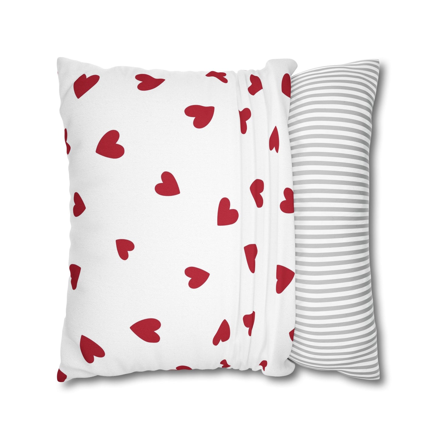 Pillowcase Spun Polyester Square heart by Mariu del Campo.