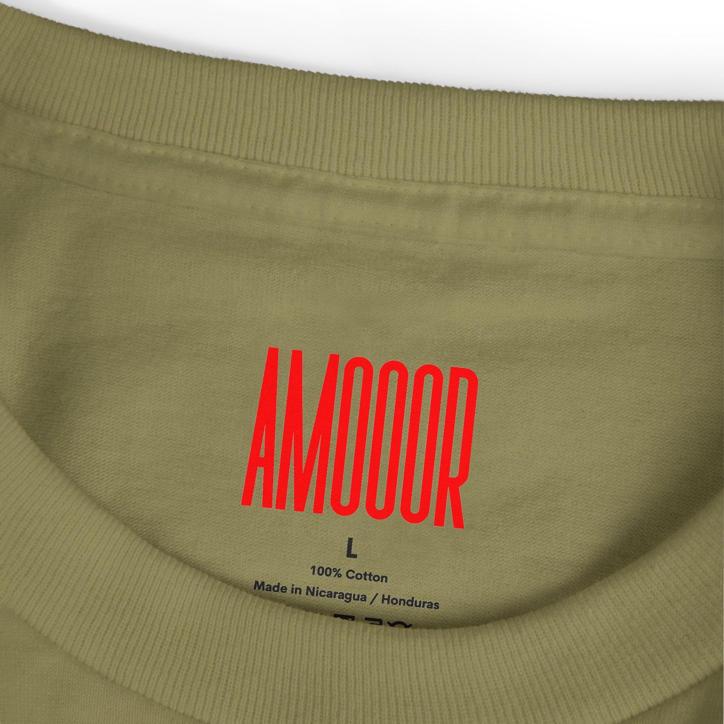 T-Shirt AMOOOR Unisex Heavyweight Cotton Tee by Mariu del Campo.