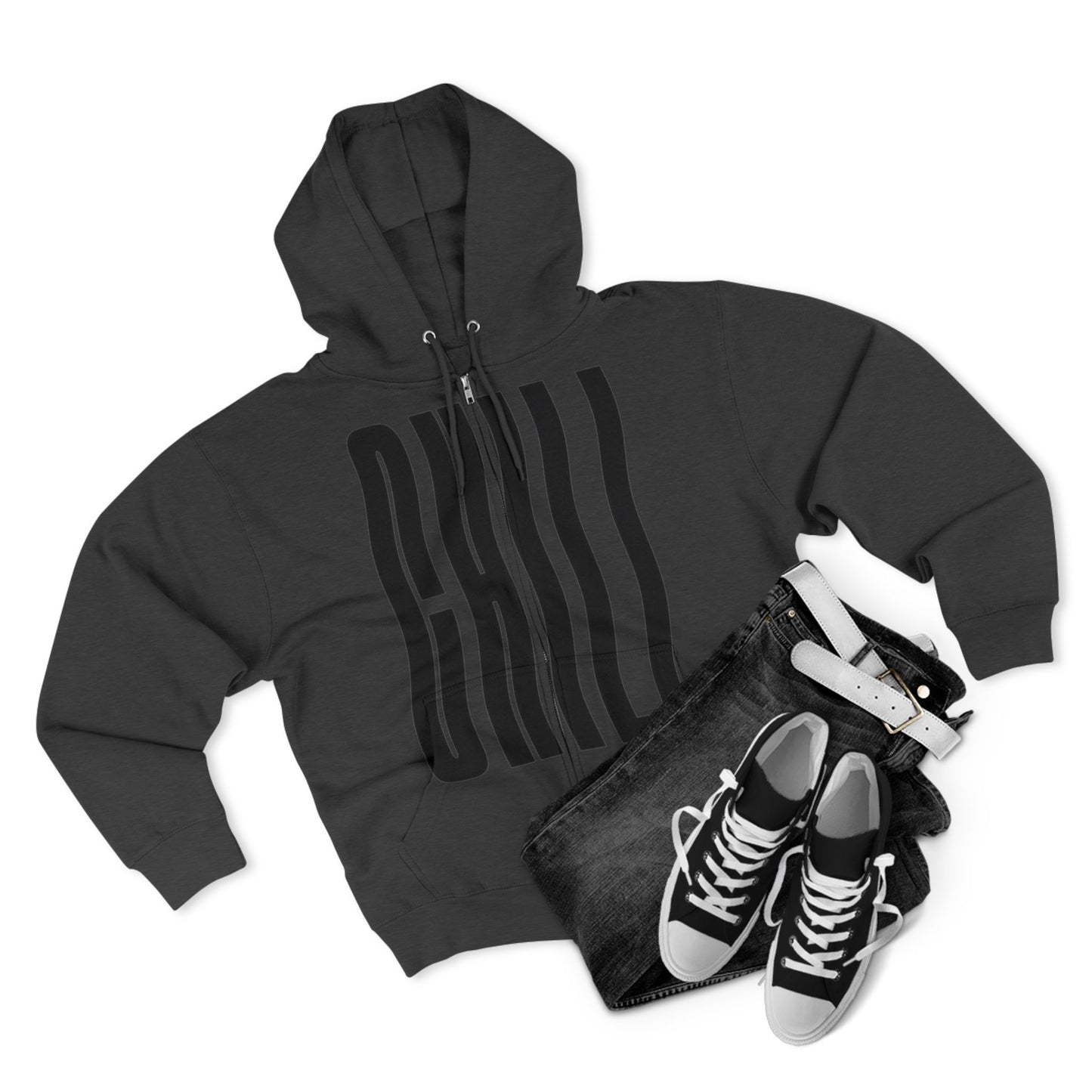 Hoodie Chill Unisex Zip by Mariu del Campo.