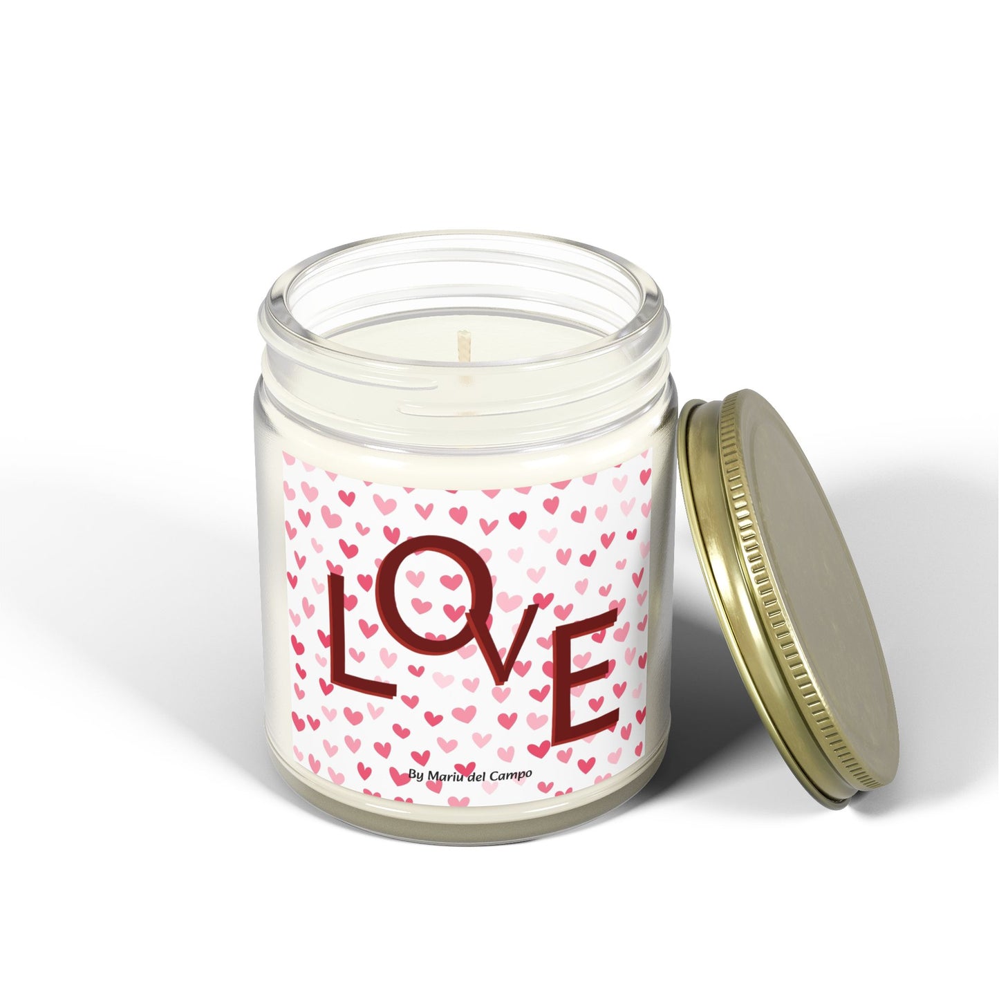Scented Coconut Apricot Candles (4oz, 9oz) by Mariu del Campo.