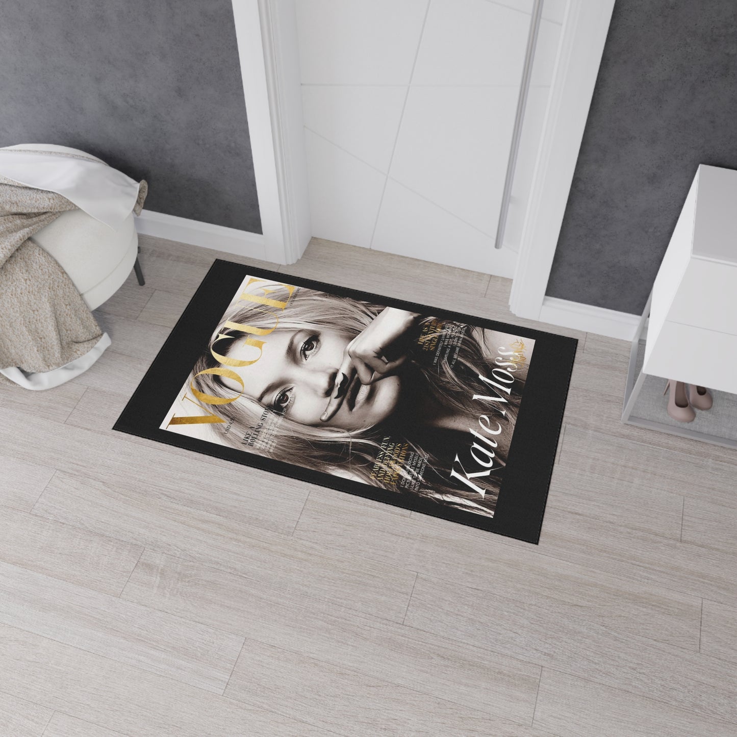Floor Mat Kate Moss by Mariu del Campo.