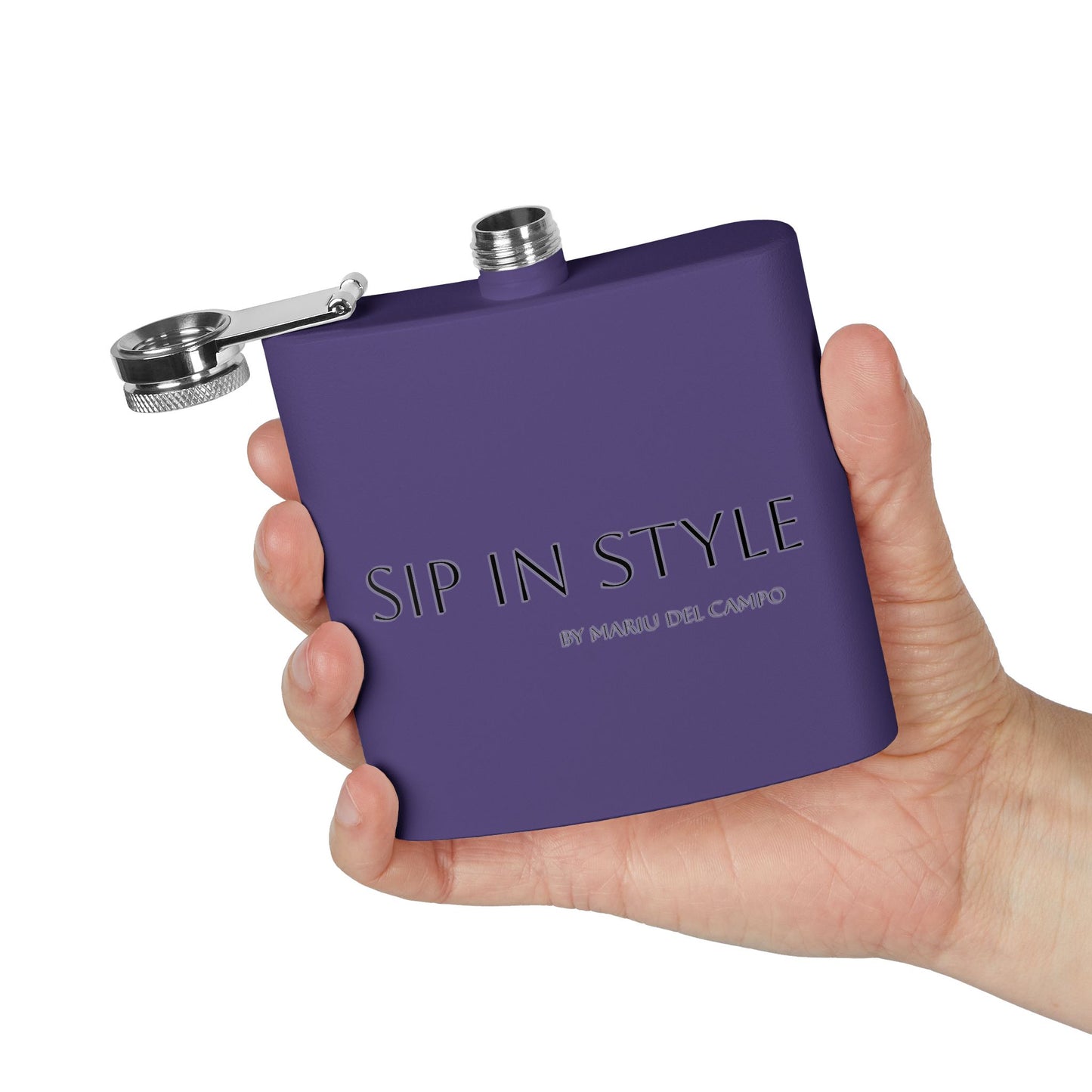 Steel Flask Sip in Style by Mariu del Campo.
