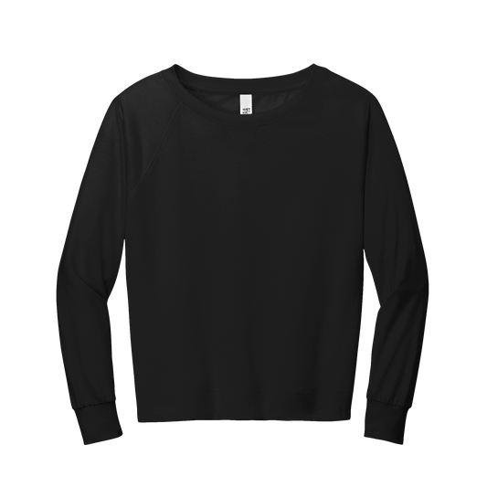 Women's Featherweight French Terry Crewneck by Mariu del Campo — flint blue option