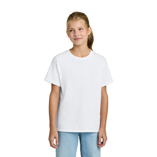 Youth Graphic Tee Minimalist Kids by Mariu del Campo — light pink option