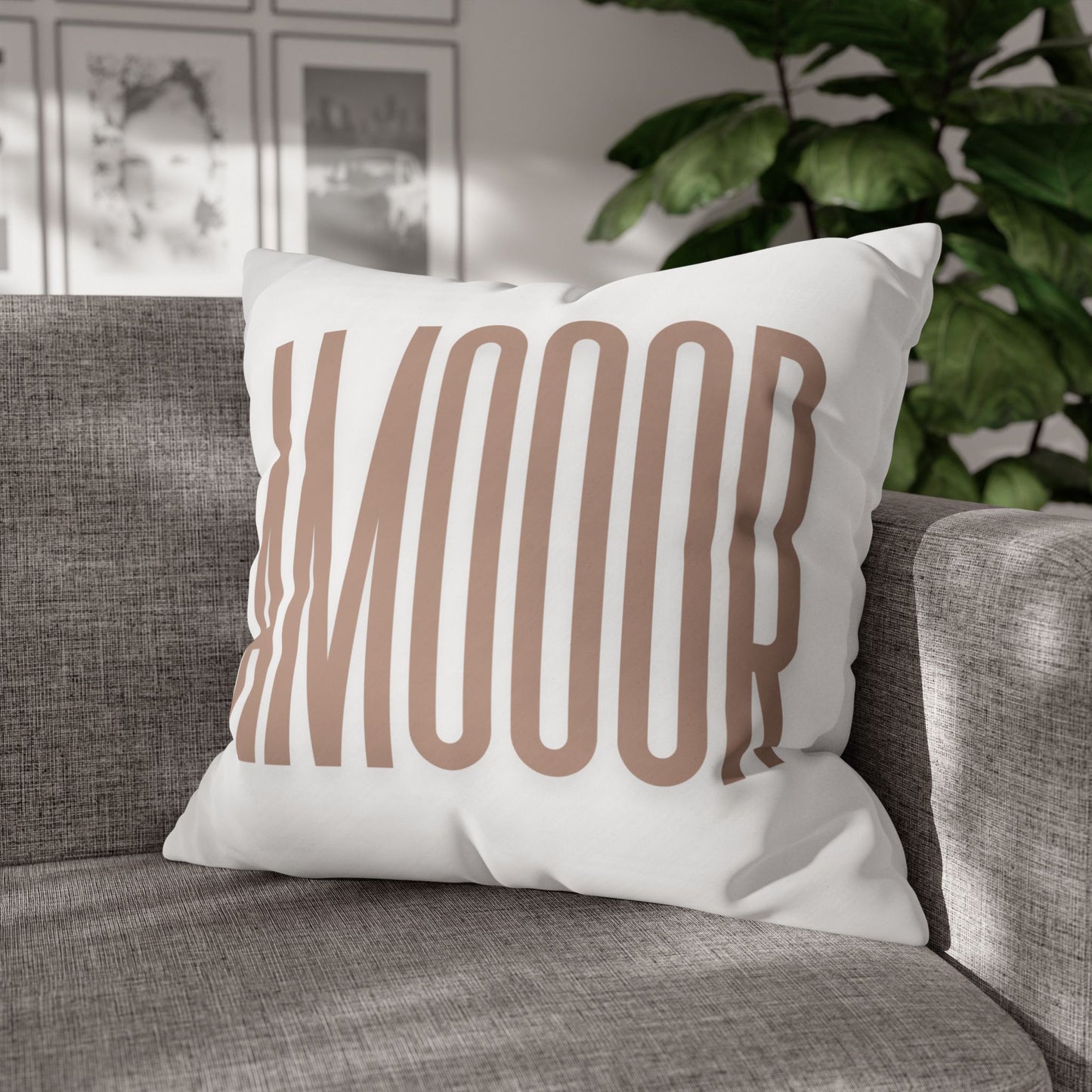 Pillow Modern Square Throw AMOOOR by Mariu del Campo.
