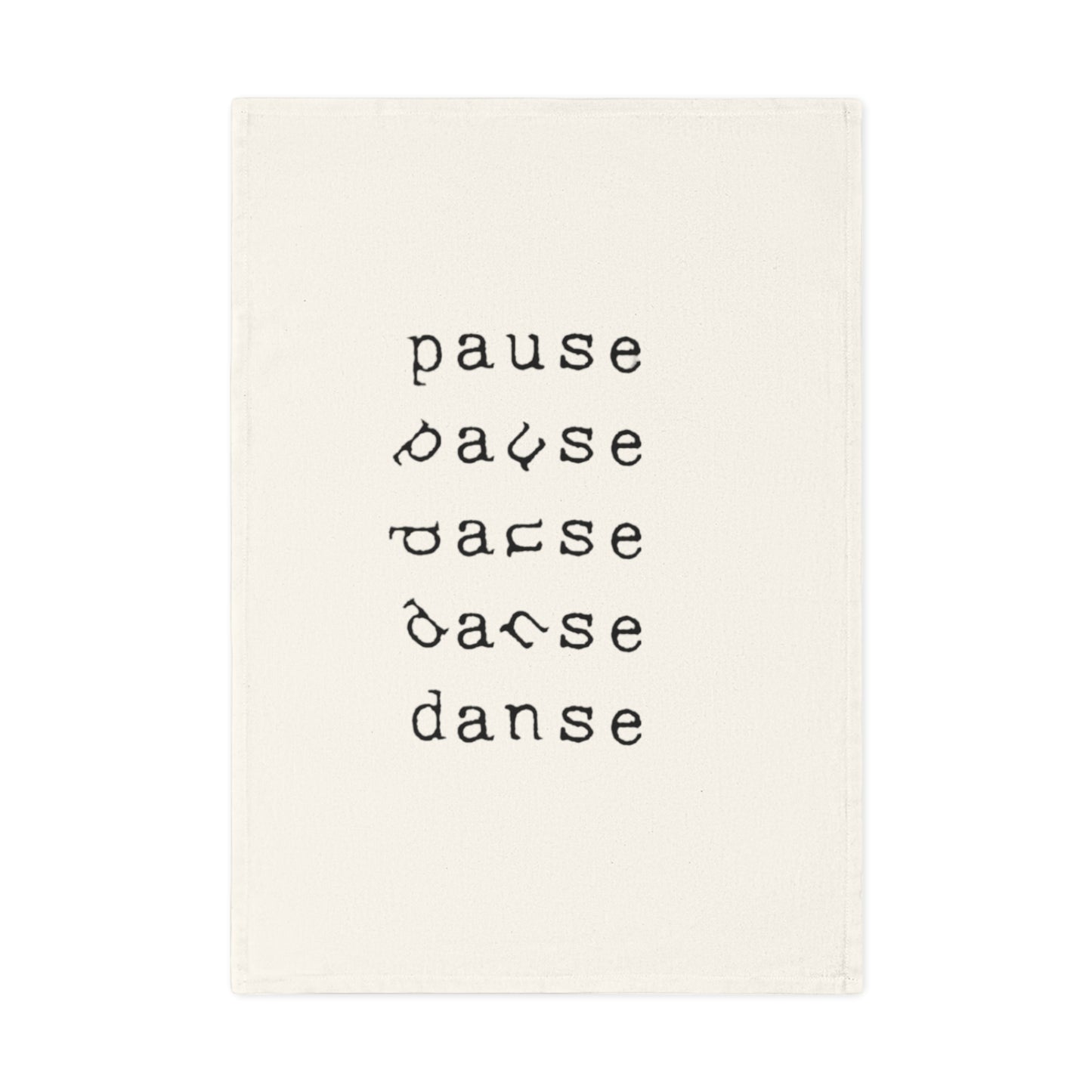 Towel Cotton Tea pause danse by Mariu del Campo.