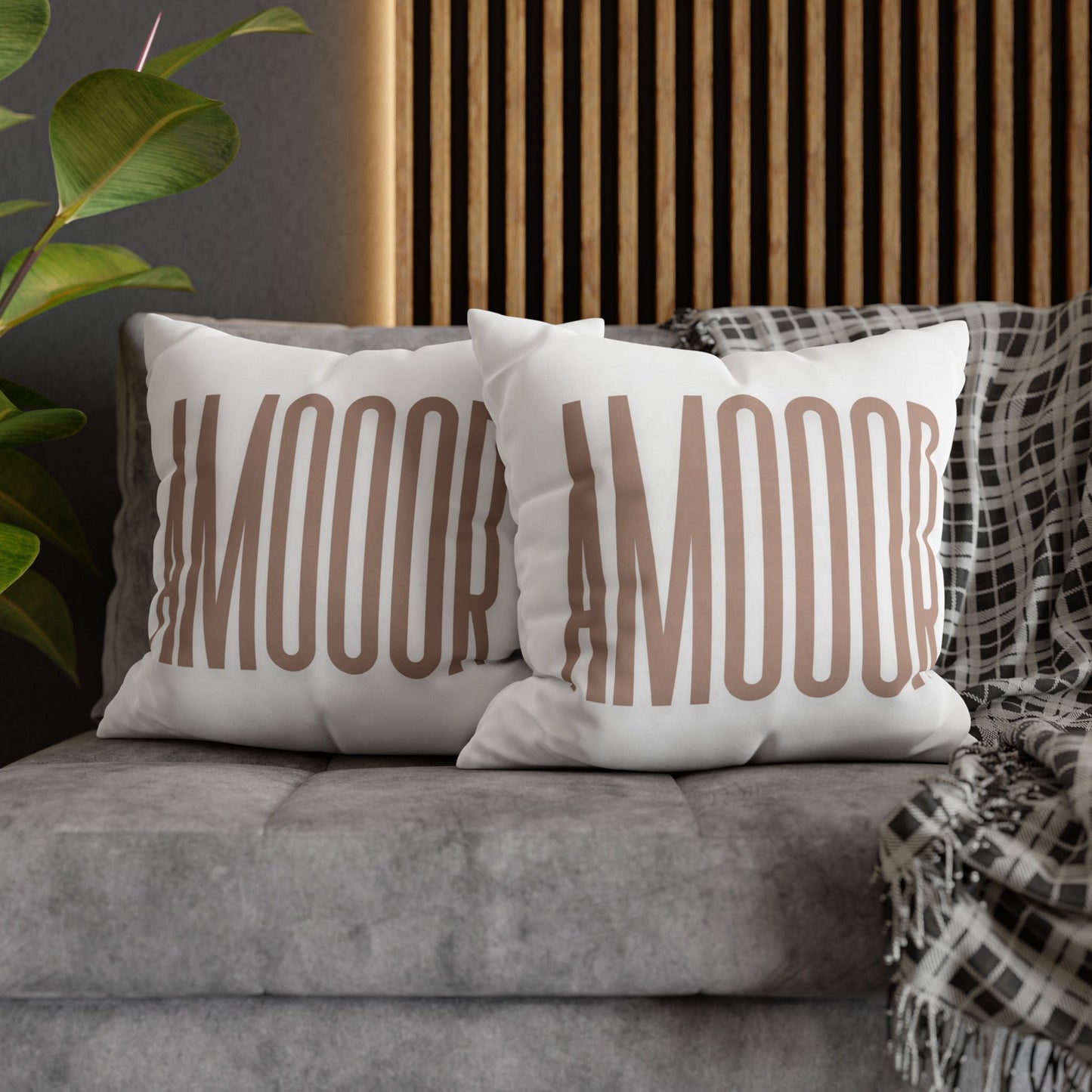 Pillow Modern Square Throw AMOOOR by Mariu del Campo.