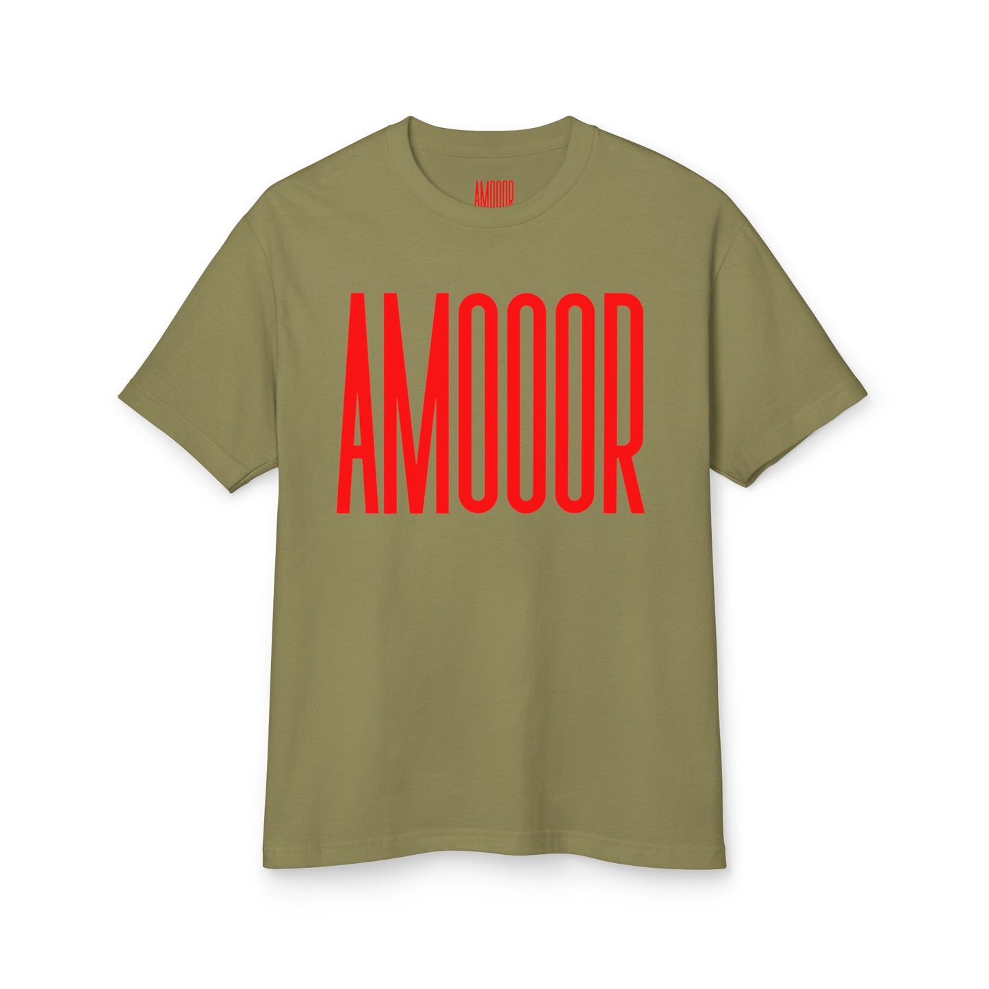 T-Shirt AMOOOR Unisex Heavyweight Cotton Tee by Mariu del Campo.