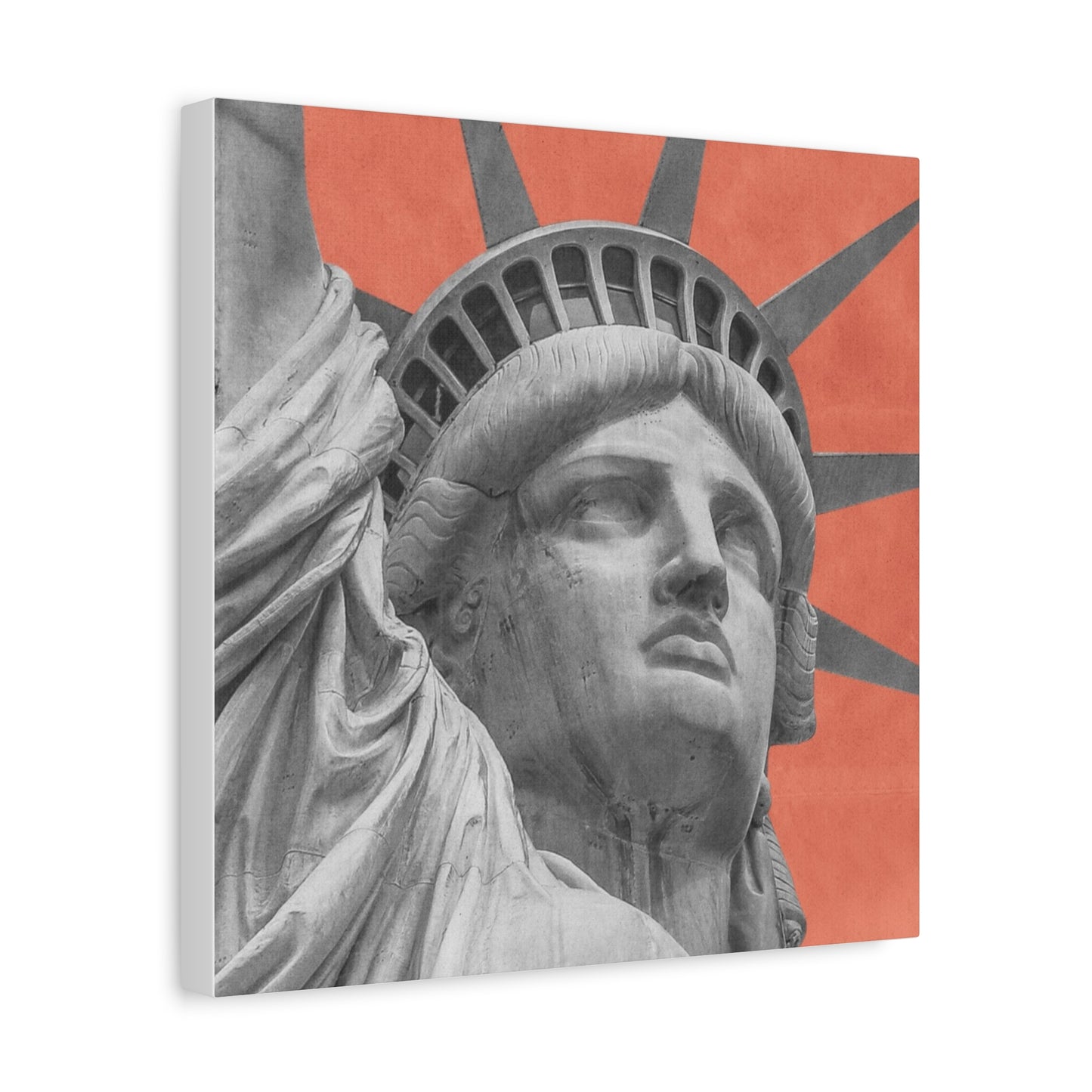 Canvas Matte featuring the iconic Liberty Statue by Mariu del Campo.