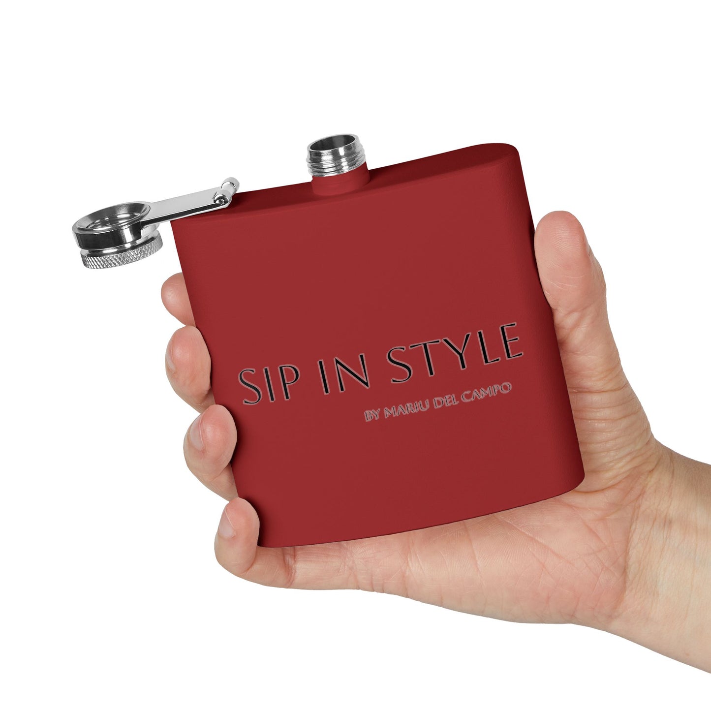 Steel Flask Sip in Style by Mariu del Campo.