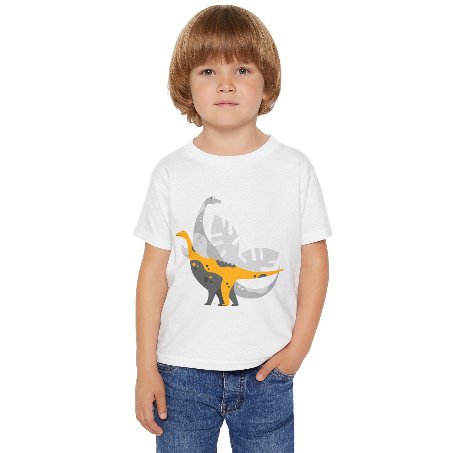 T-Shirt Heavy Cotton™ Toddler Dinosaurs by Mariu del Campo.