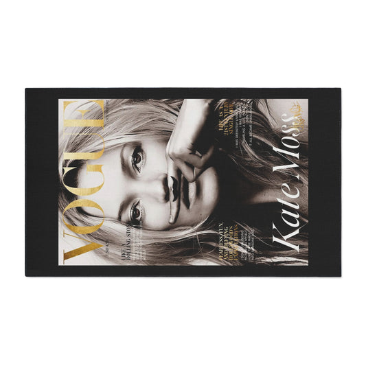 Floor Mat Kate Moss by Mariu del Campo — 18x27 size lifestyle on floor