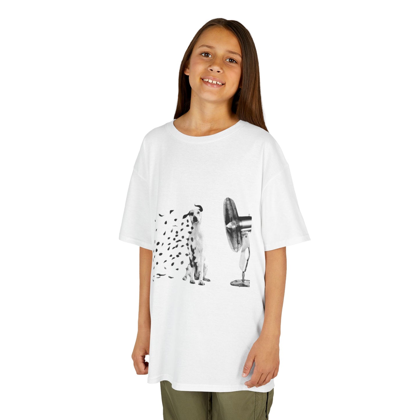 T- Shirt Kids Cotton Dalmata's fan by Mariu del Campo.