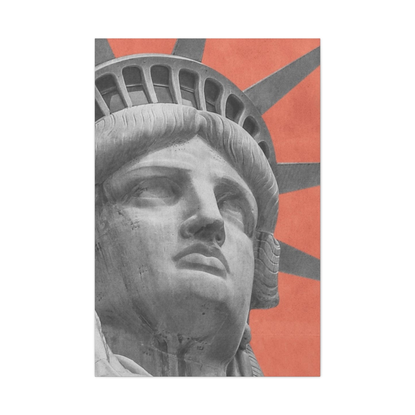 Canvas Matte featuring the iconic Liberty Statue by Mariu del Campo.