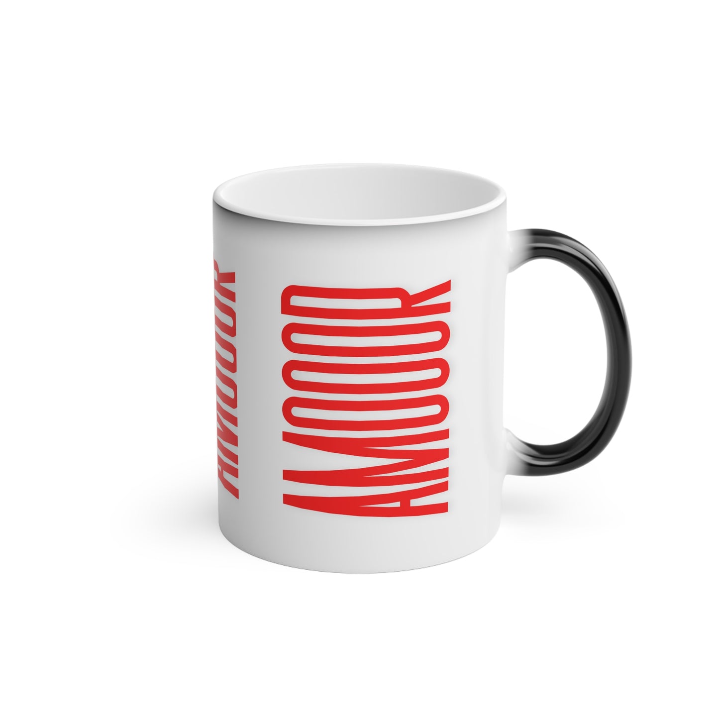 Mug Amooor Magic Mug - Perfect Gift for Valentine's Day & Coffee Lovers by Mariu del Campo.