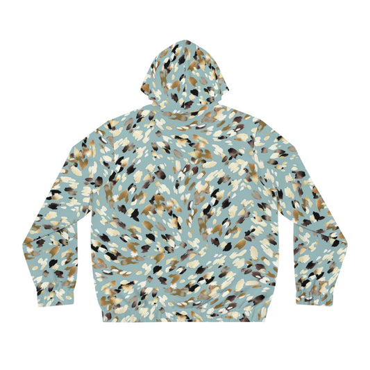 Hoodie Men's Full-Zip All-Over Print by Mariu del Campo — back view full artwork