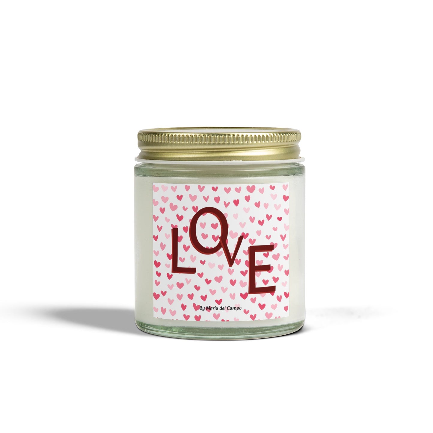 Scented Coconut Apricot Candles (4oz, 9oz) by Mariu del Campo.