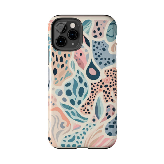 Phone Case Tough Animal Print Pastel by Mariu del Campo — matte option