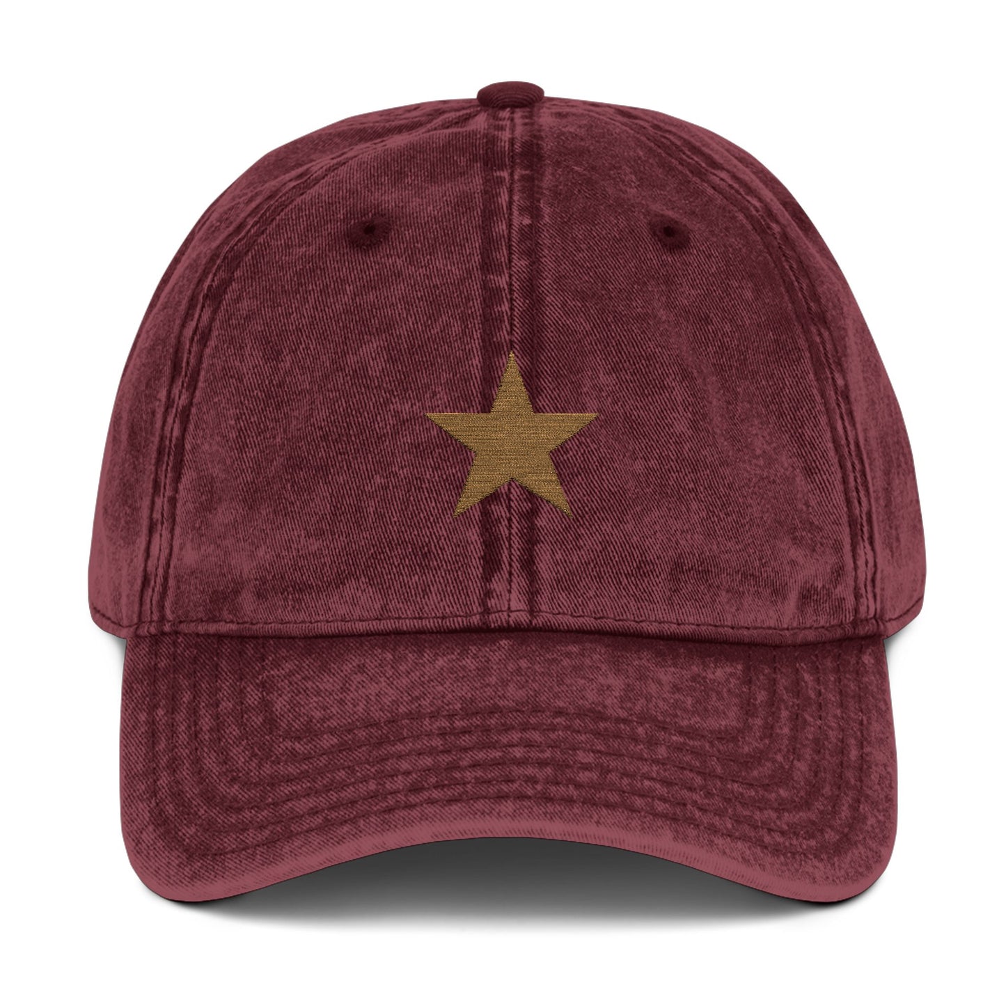 Cap Vintage Golden Star Embroidered by Mariu del Campo.