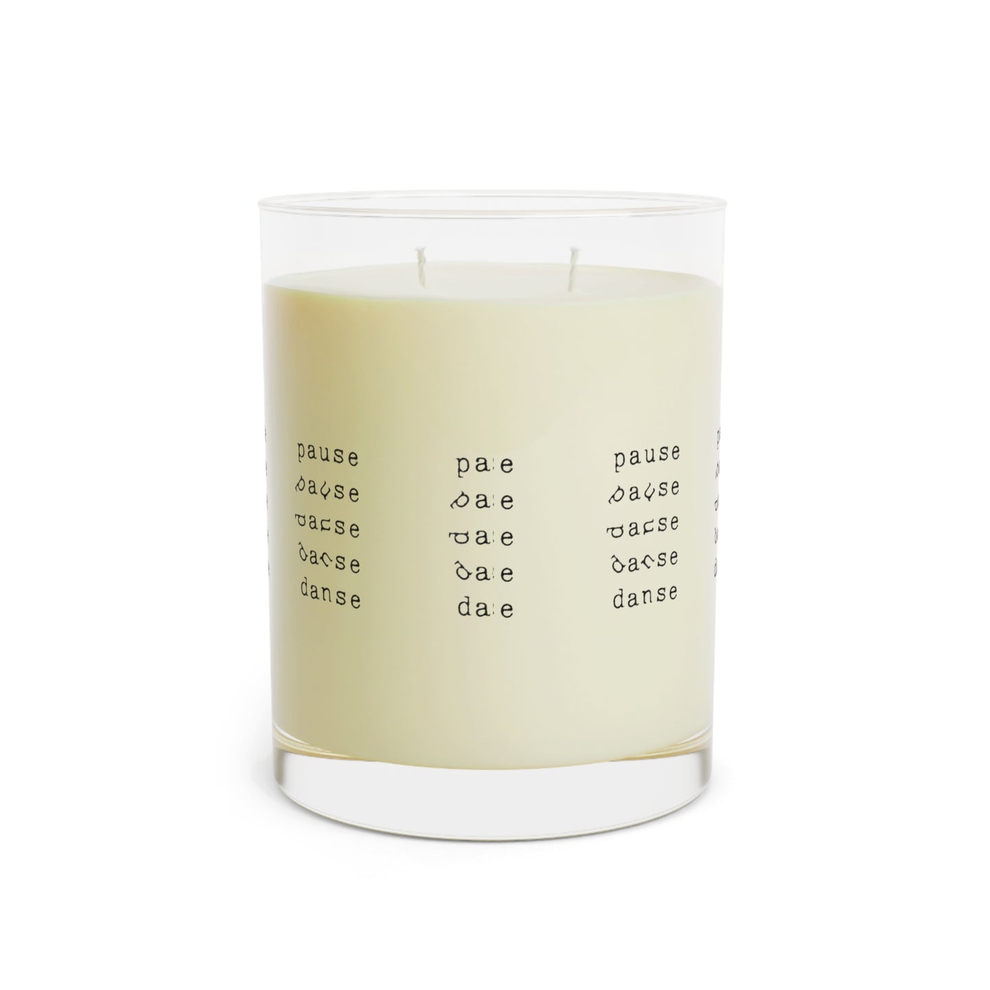 Scented Candle - Full Glass, 11oz pause danse by Mariu del Campo.