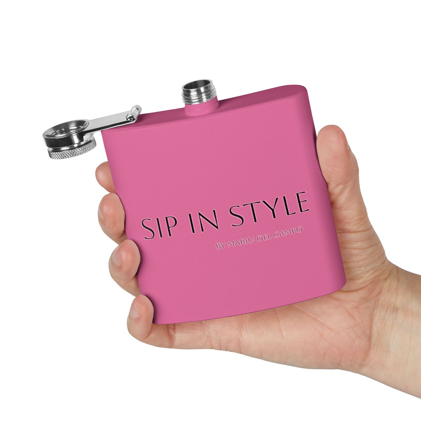 Steel Flask Sip in Style by Mariu del Campo.