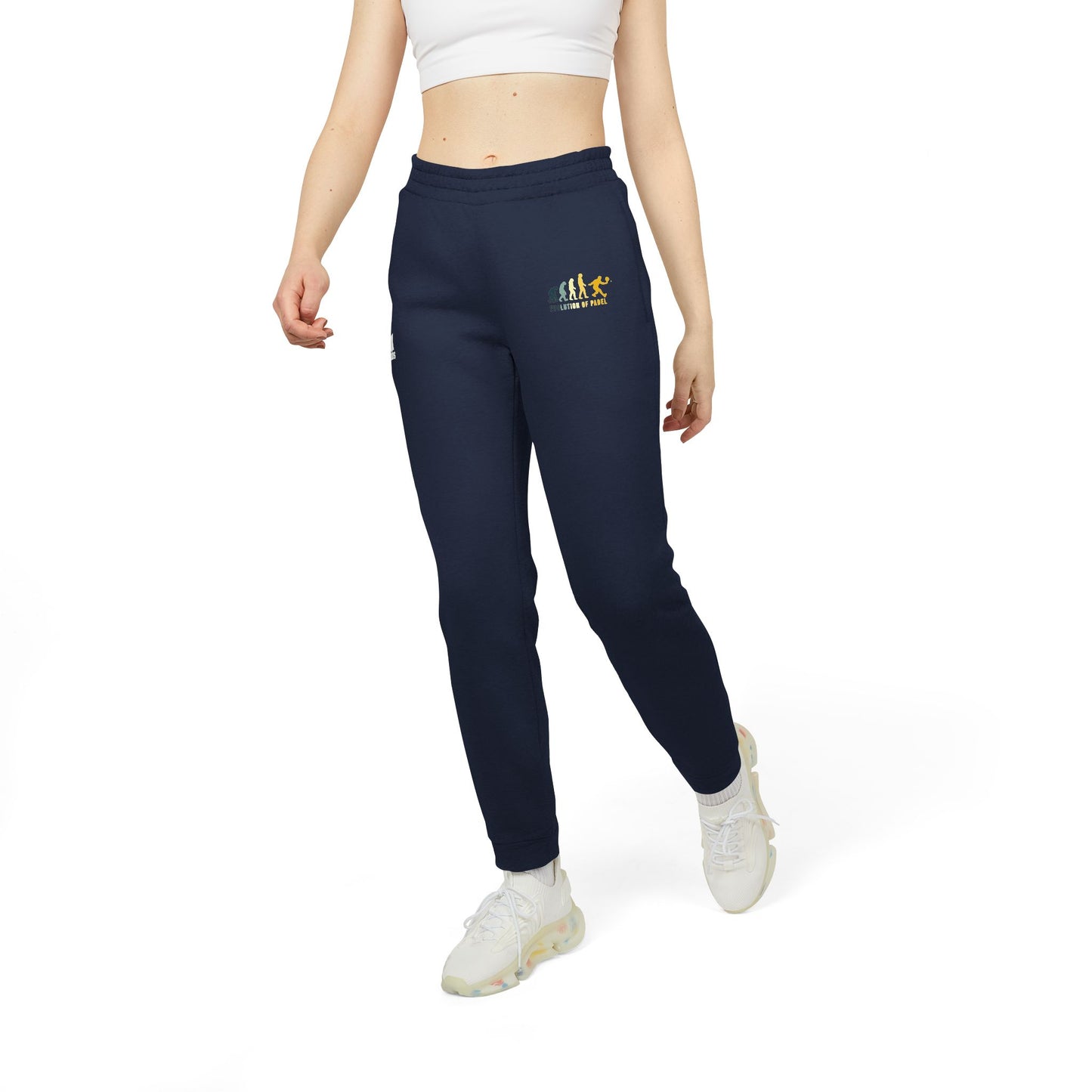 adidas® Unisex Fleece Joggers Evolution of Padel by Mariu del Campo.