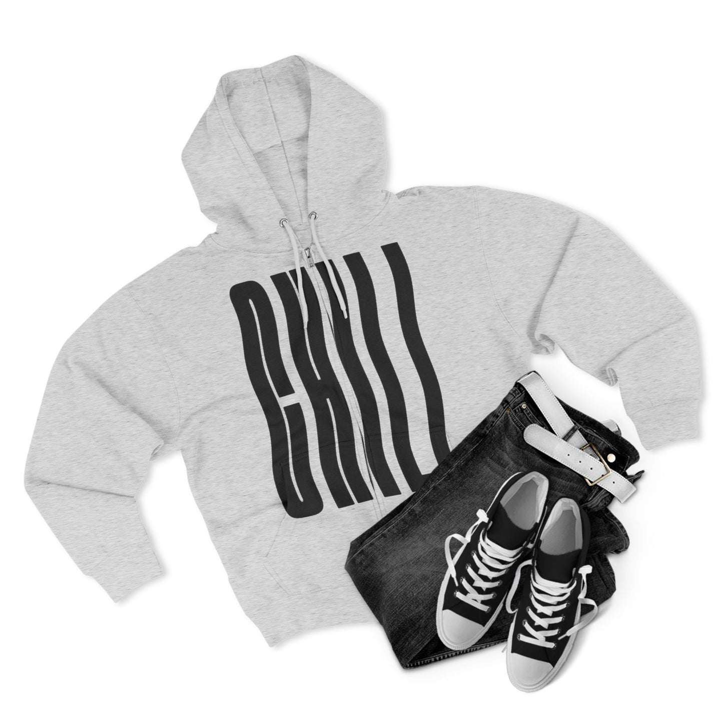 Hoodie Chill Unisex Zip by Mariu del Campo.