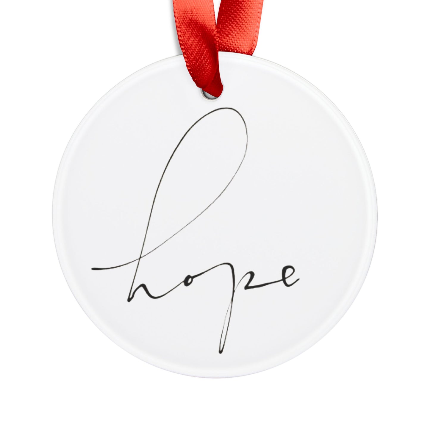 Ornament Acrylic Holiday hope by Mariu del Campo.