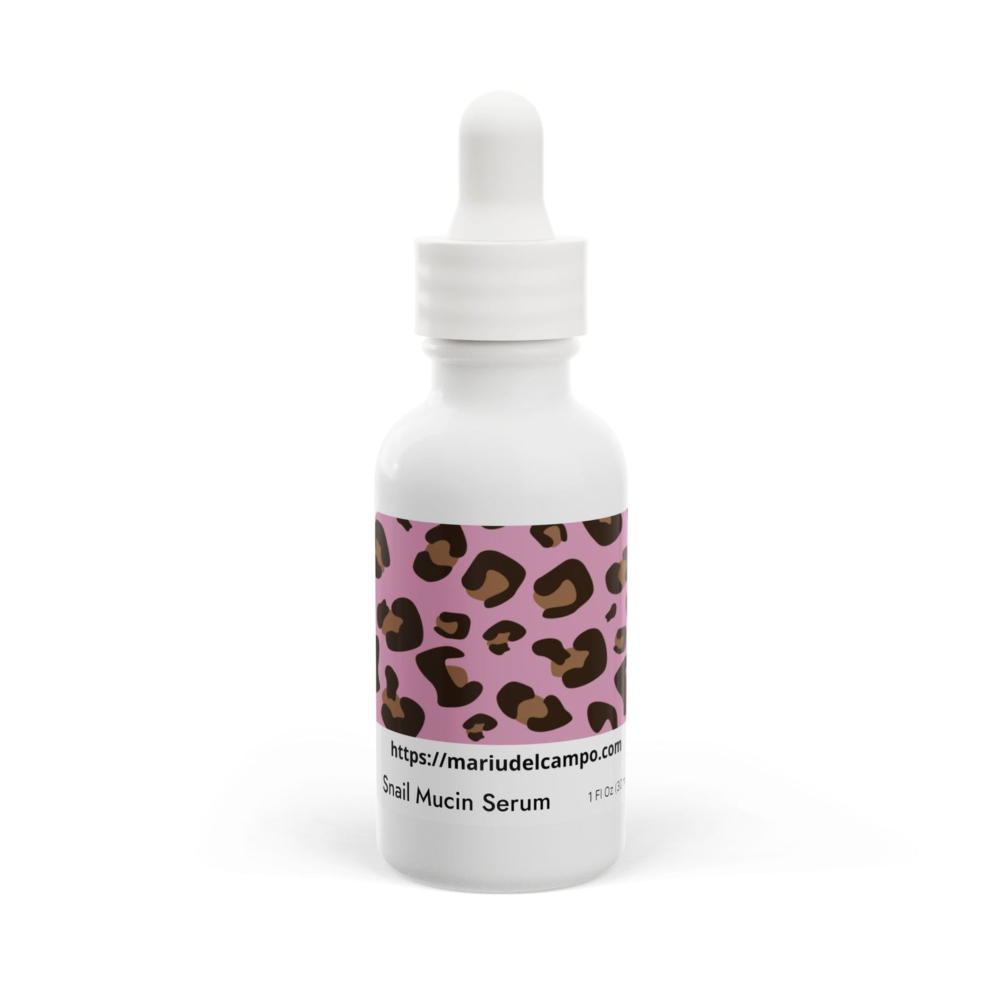 Snail Mucin Facial Serum, 1oz Leopard by Mariu del Campo.