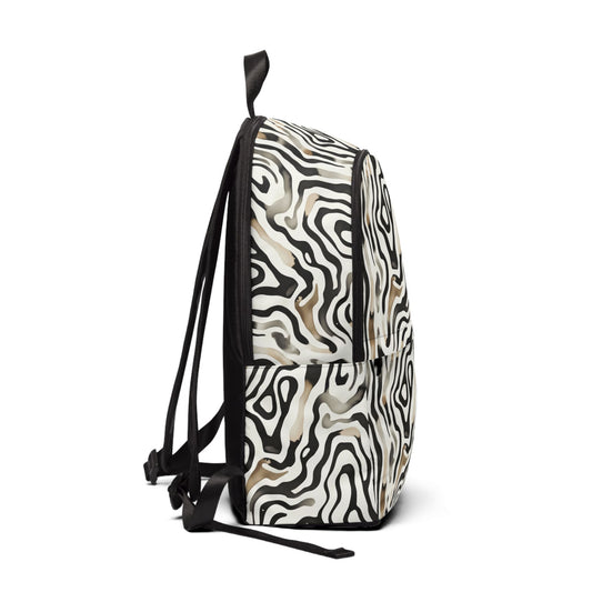 Backpack Unisex African Wild by Mariu del Campo — side view padded straps