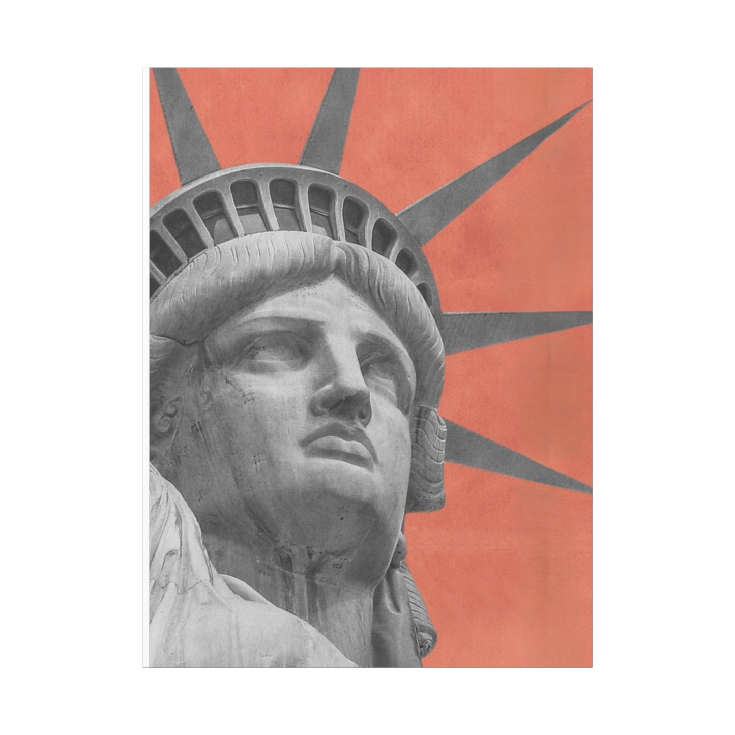 Canvas Matte featuring the iconic Liberty Statue by Mariu del Campo.