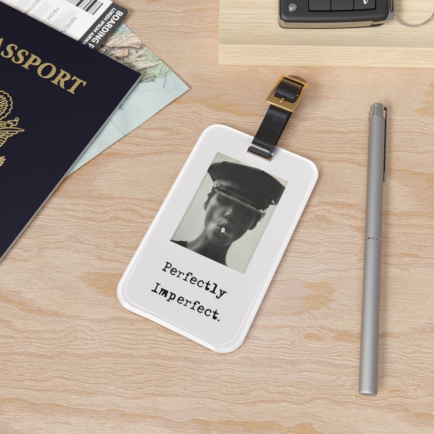 Luggage Tag Perfectly imperfect by Mariu del Campo.