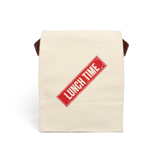 Lunch Bag Canvas Lunch Time by Mariu del Campo — open top view interior