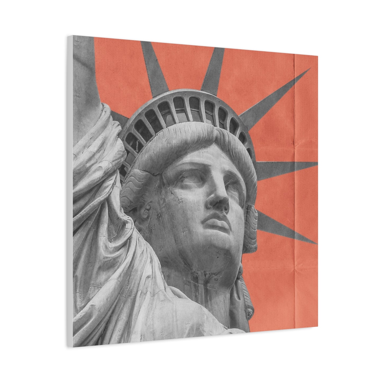 Canvas Matte featuring the iconic Liberty Statue by Mariu del Campo.