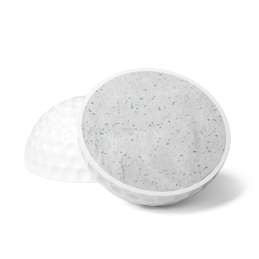 Golf Balls 6pcs Focus on the Good by Mariu del Campo — individual ball print detail