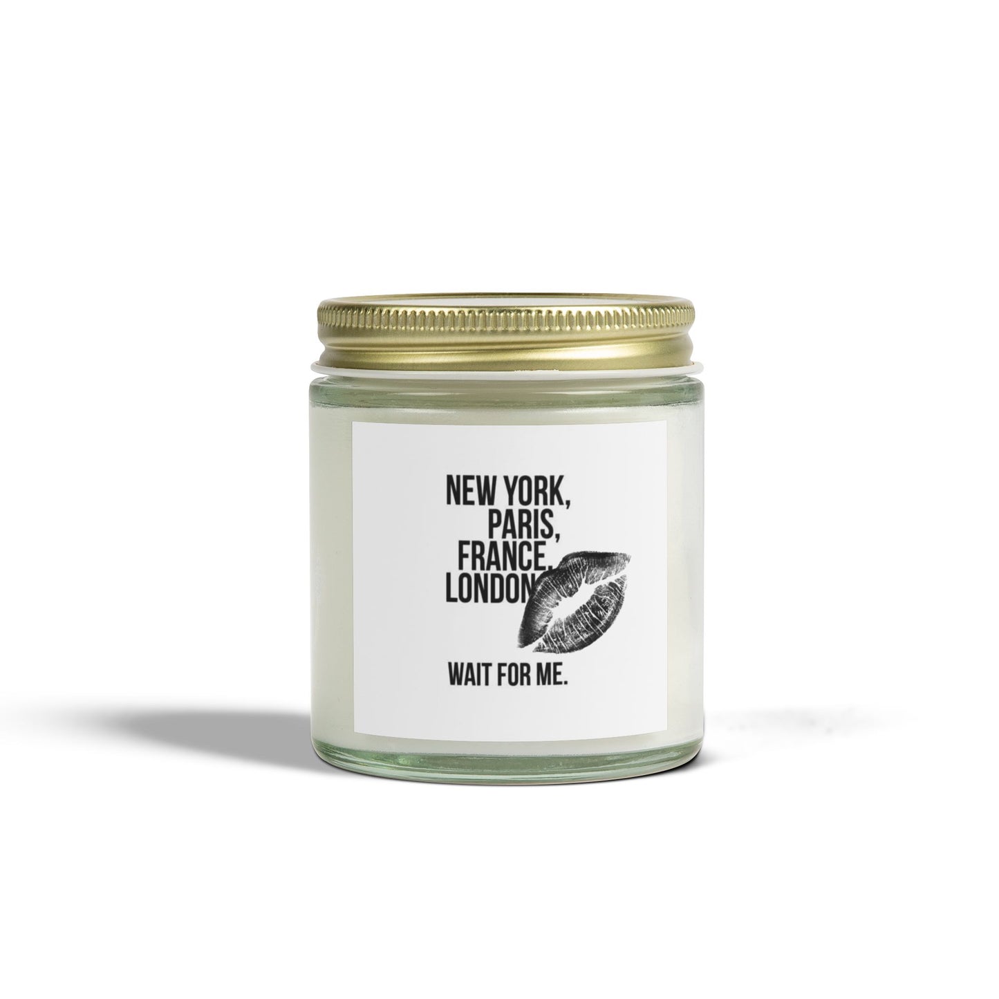 Scented Coconut Apricot Candles (4oz, 9oz) wait for me by Mariu del Campo.