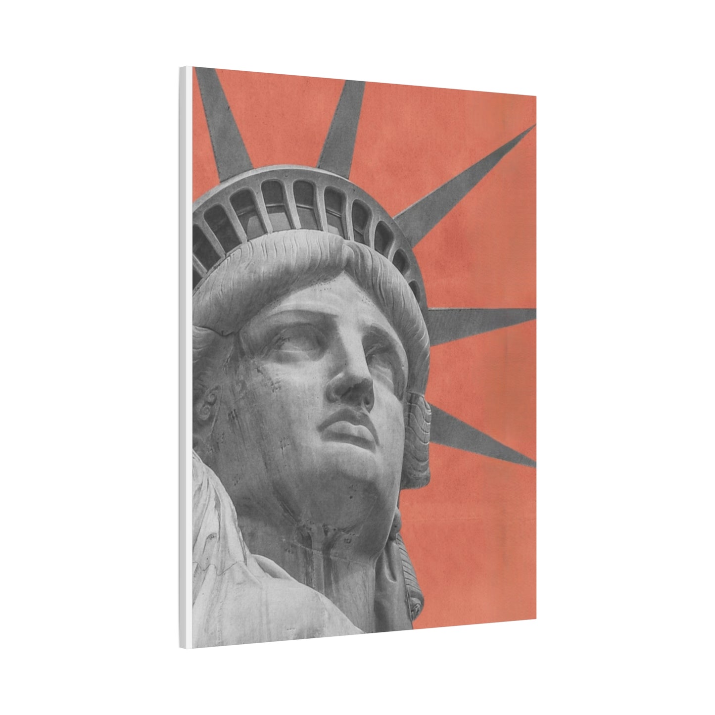 Canvas Matte featuring the iconic Liberty Statue by Mariu del Campo.