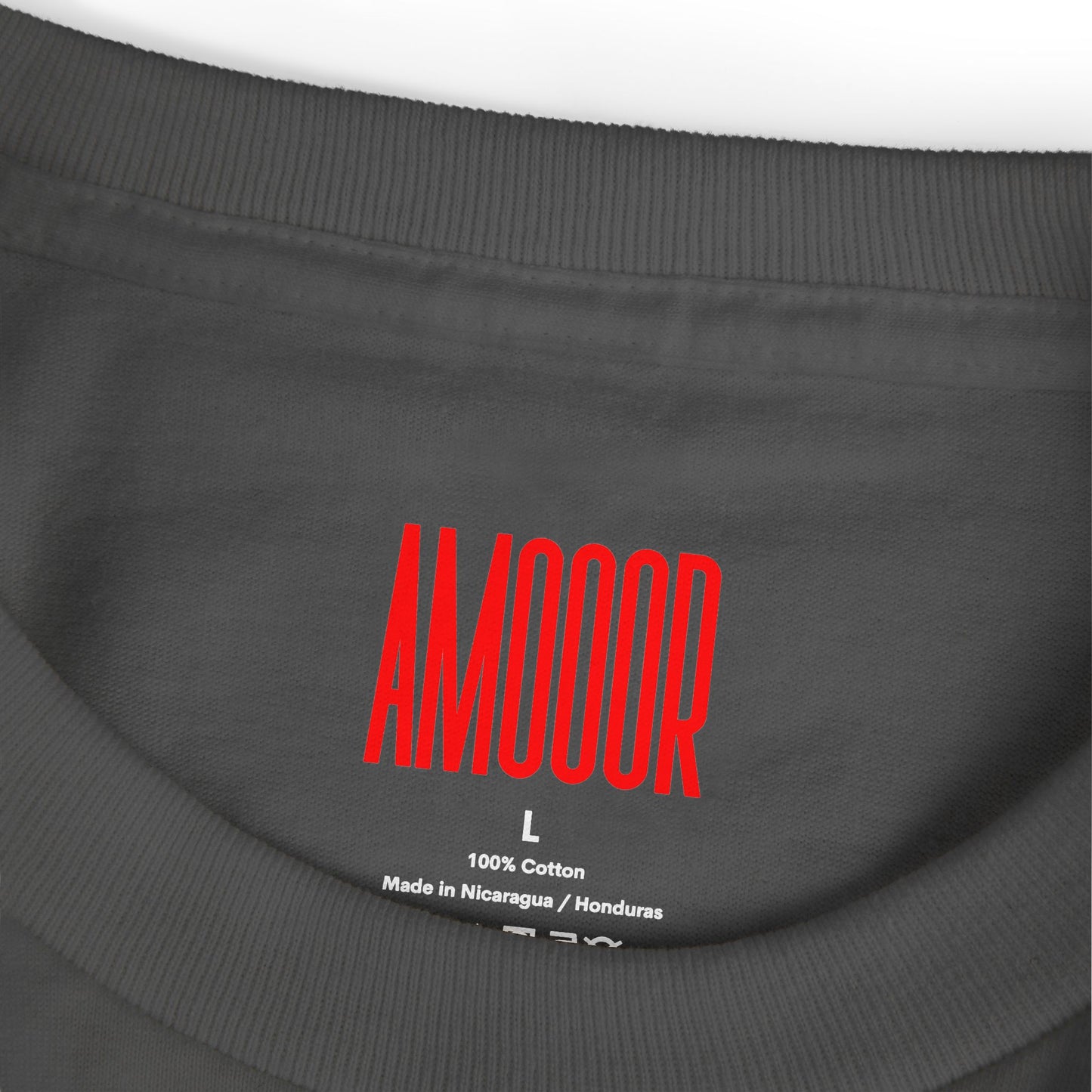 T-Shirt AMOOOR Unisex Heavyweight Cotton Tee by Mariu del Campo.