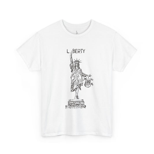 T-Shirt Statue of Liberty by Mariu del Campo — light blue option front